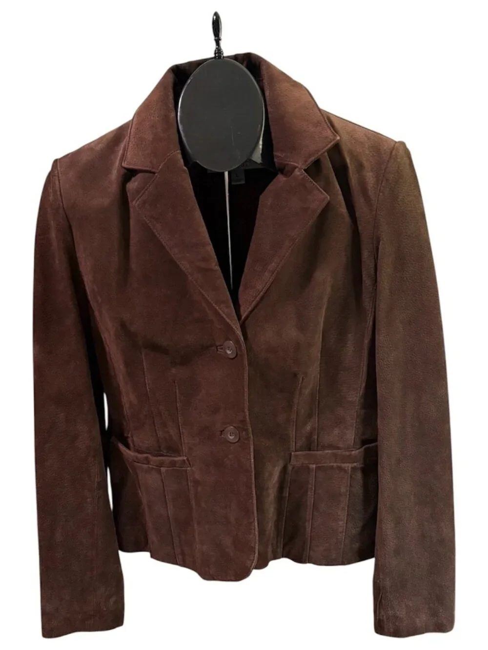 Wilsons Leather Maxima Brown Suede Jacket Women's L 100% Leather Vintage Y2K